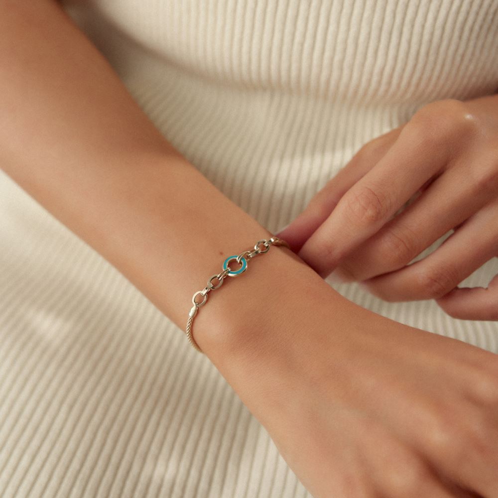 Halka Mineli Bileklik