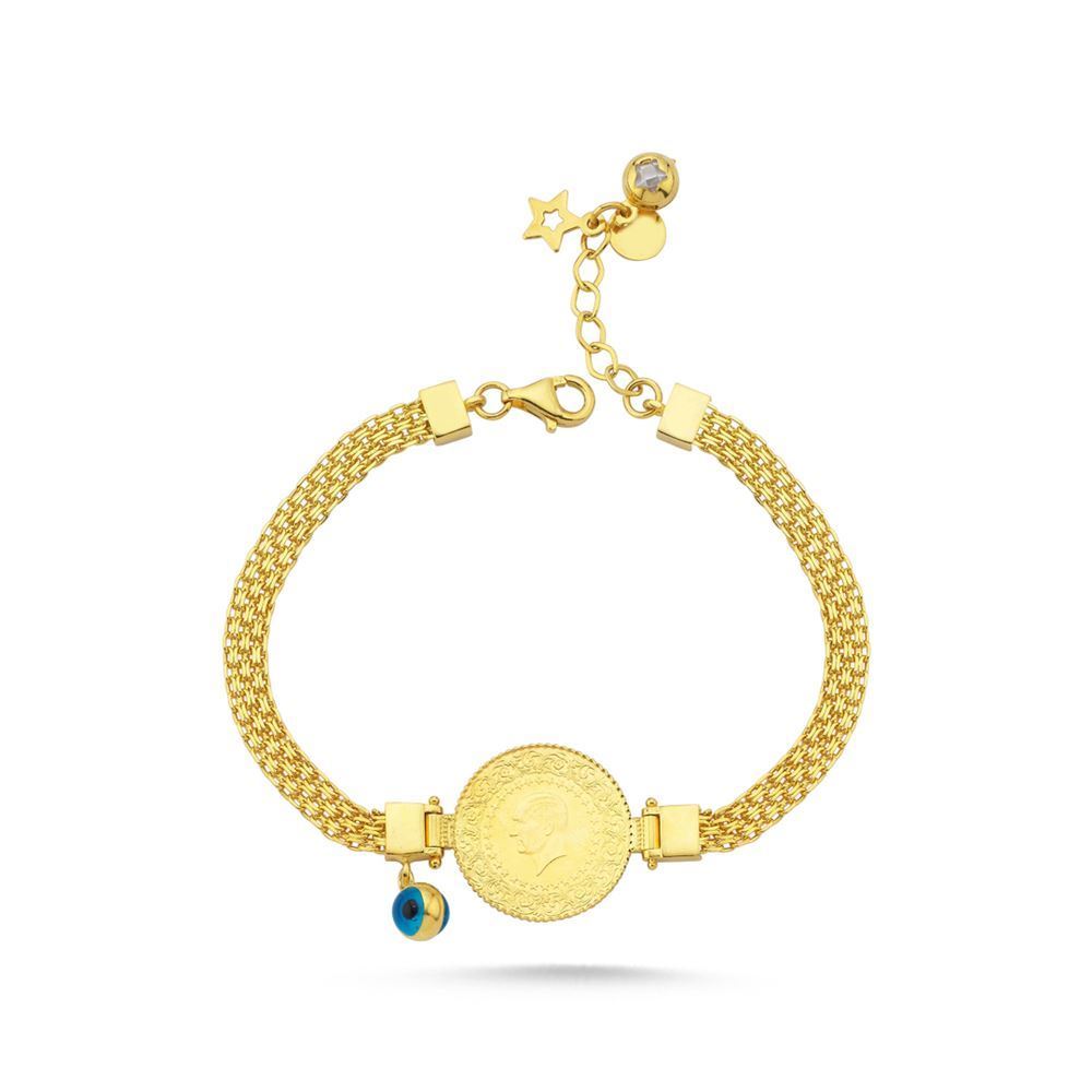 Kırmızı Çeyrekli Bileklik