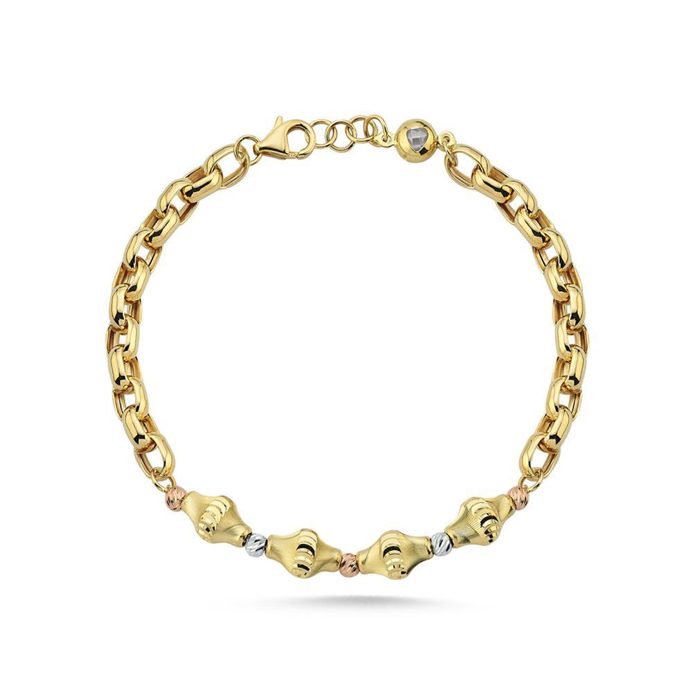 Silindir Dorika Halka Zincir Bileklik