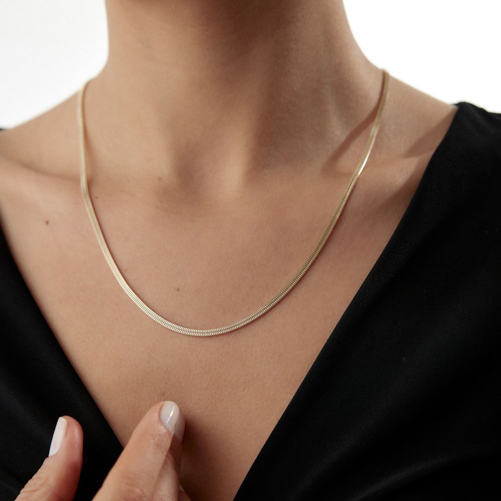 İtalyan Balıksırtı Kolye 55 Cm