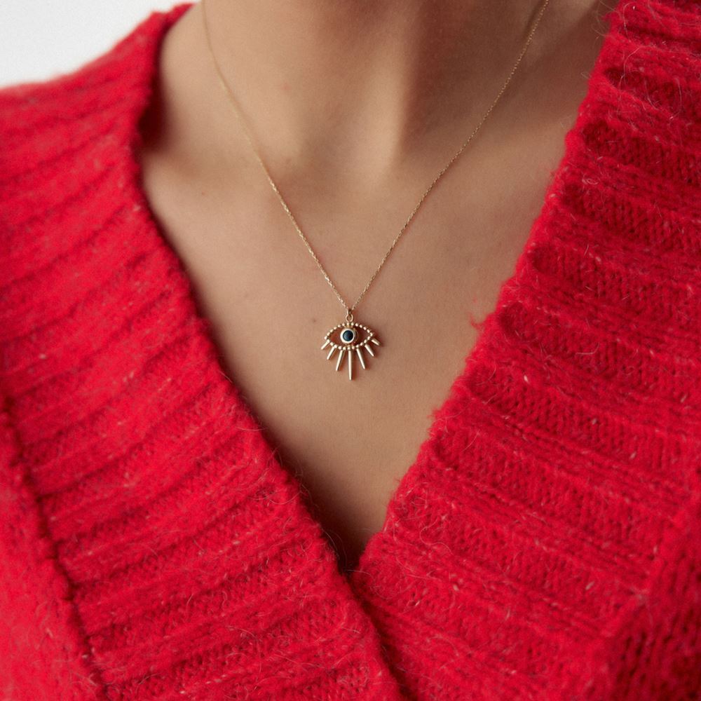 Göz Mineli Kolye