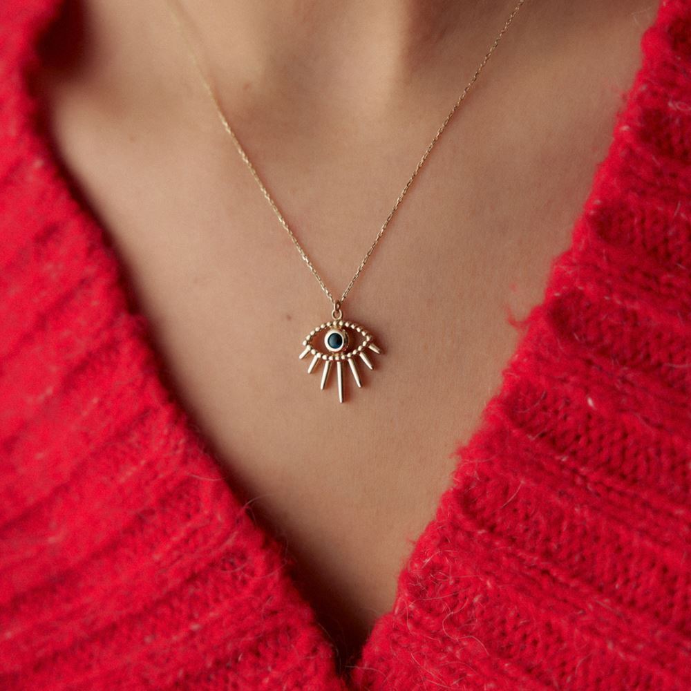Göz Mineli Kolye