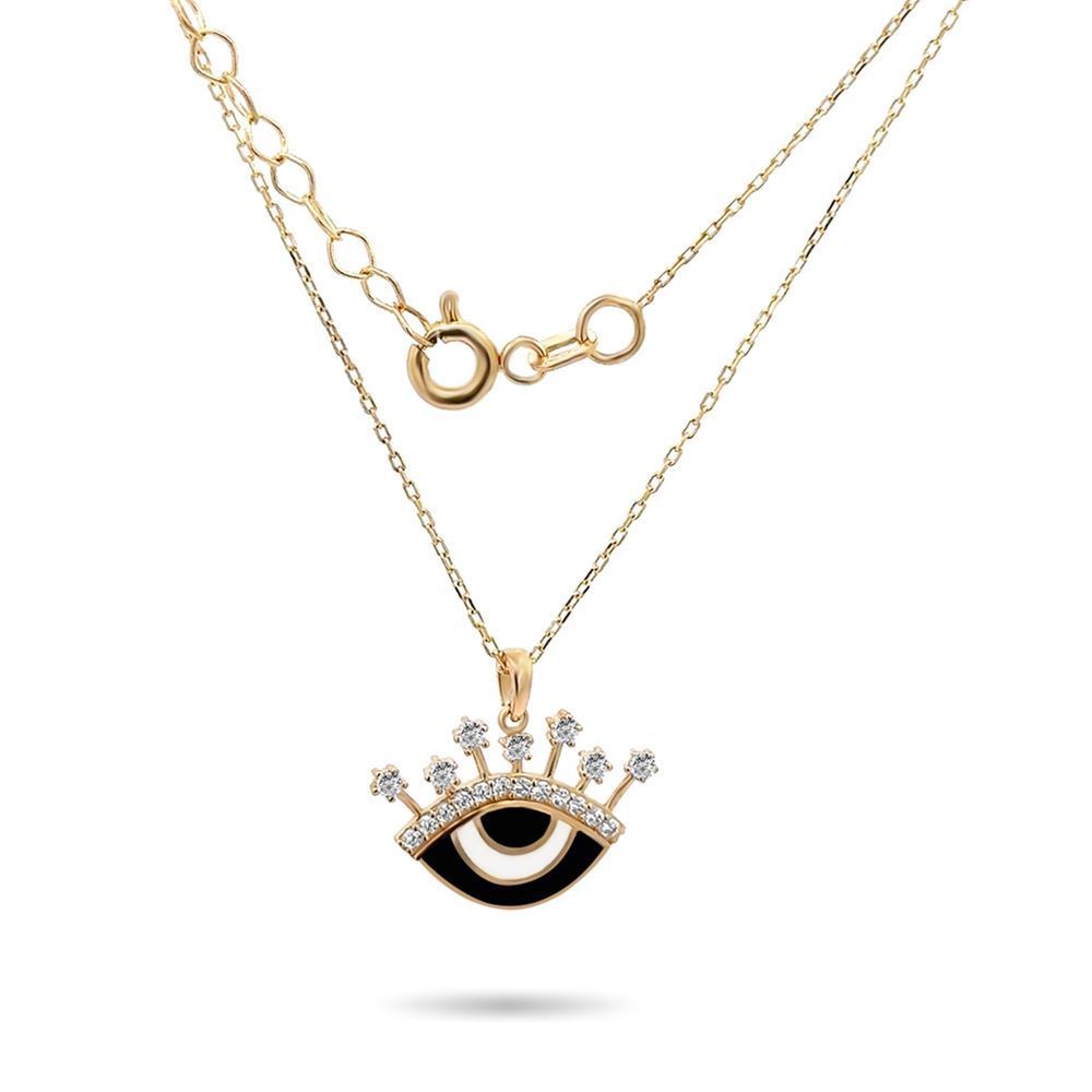 Mavi Mineli Göz Kolye