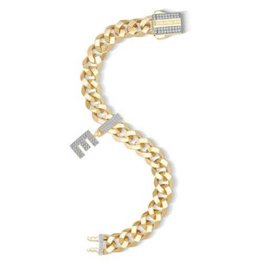 Taşlı Sallantılı Harf 9Mm Bileklik Charm