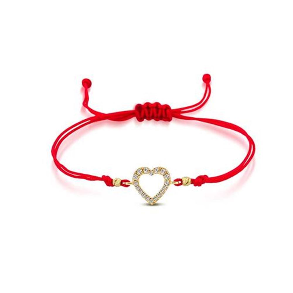 Altın Kalp Taşlı Bileklik