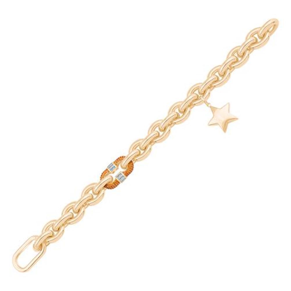 Yıldız Halka Zincir Altın Bileklik