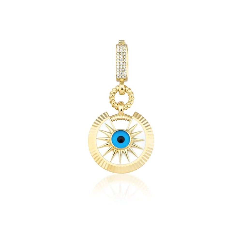 Nazar Boncuklu Yıldız Kolye Ucu Charm