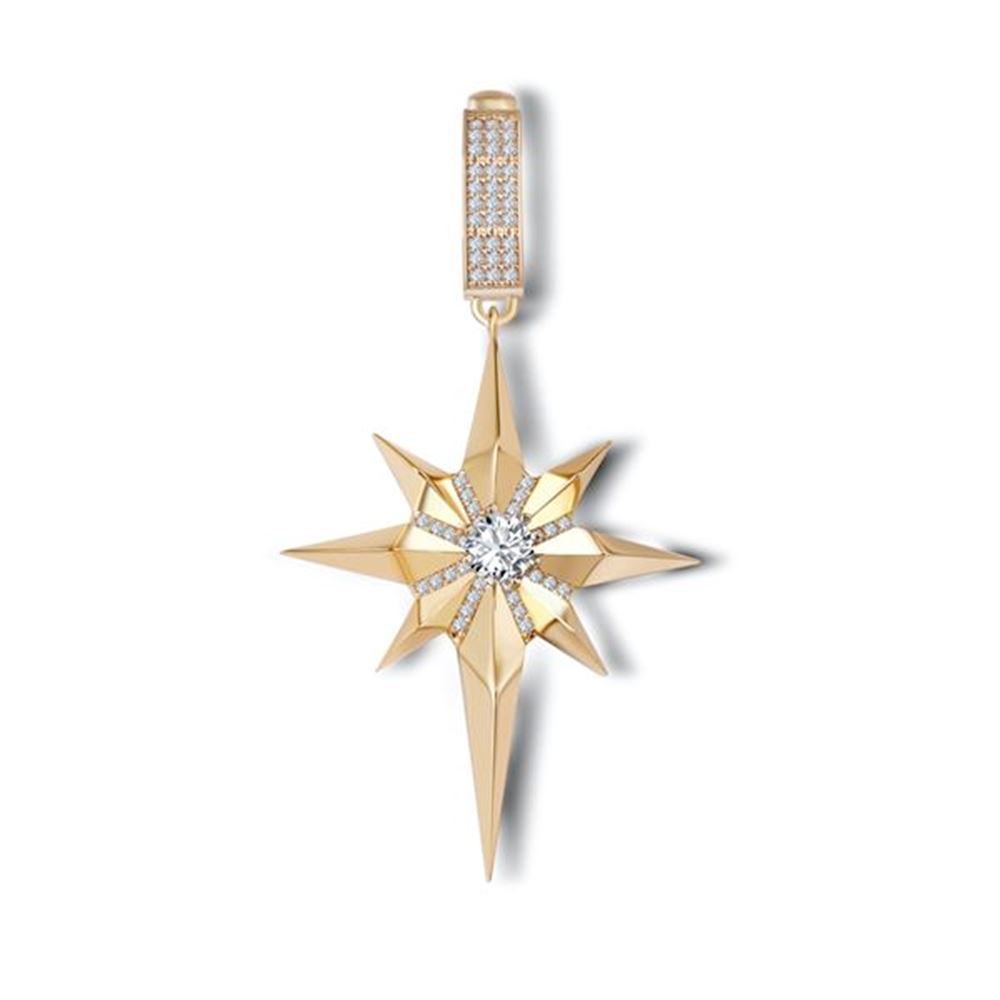 Taşlı Kuzey Yıldızı Charm