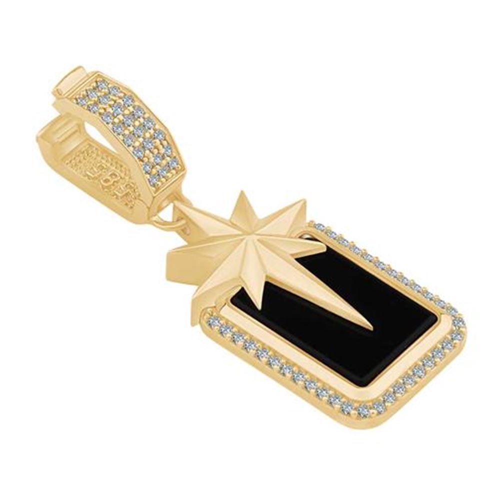 Kuzey Yıldızı Siyah Mineli Charm