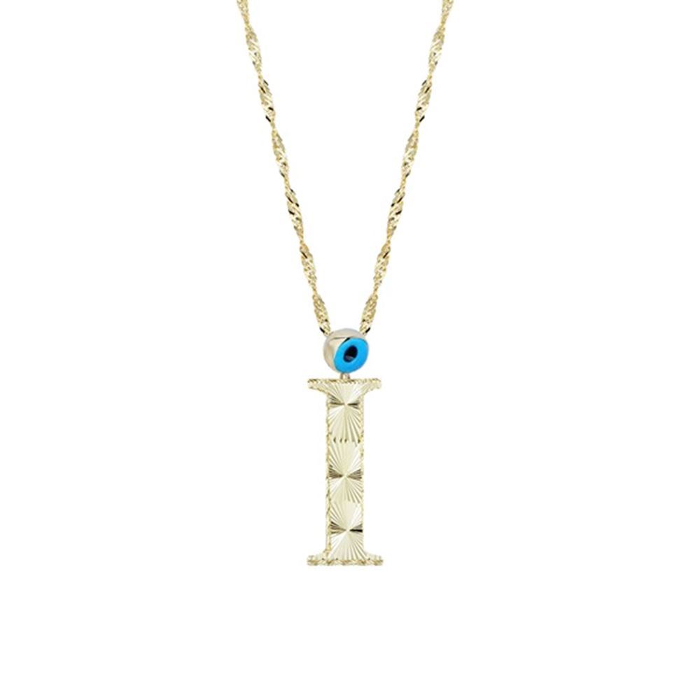 Altın İ Harf Kolye