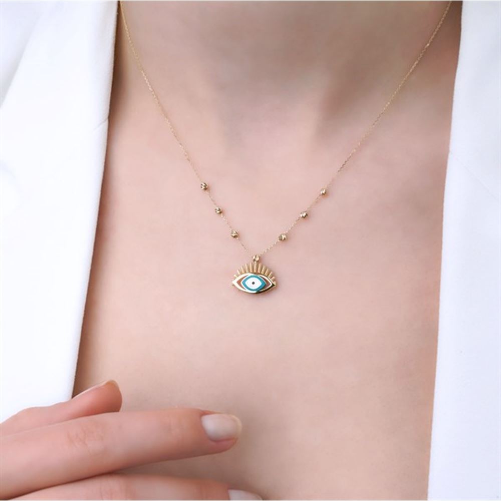 Nazar Boncuklu Göz Kolye