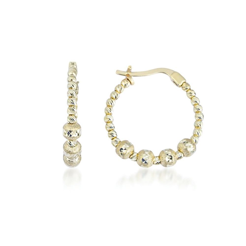 Altın Top Top Halka Küpe