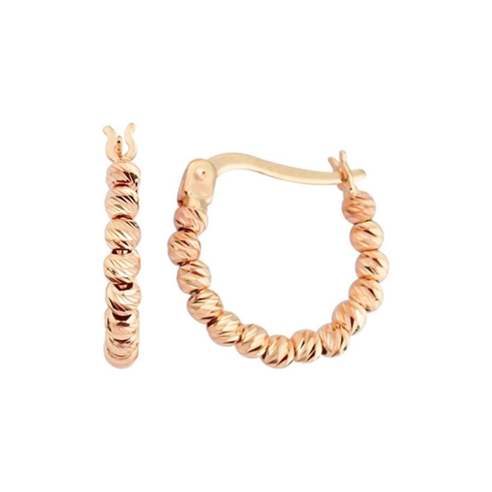 Altın Top Halka Küpe