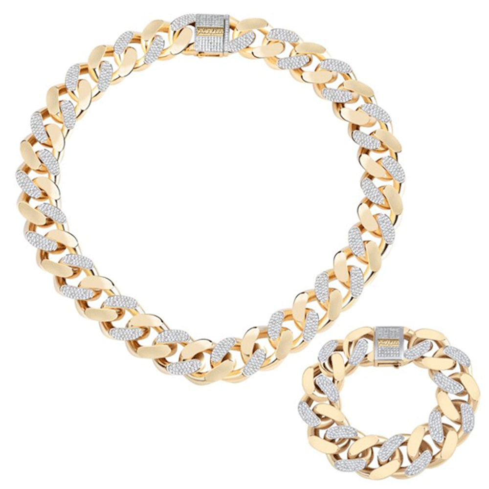 İtalyan Tasarım Yıldız Taşlı Altın Bileklik