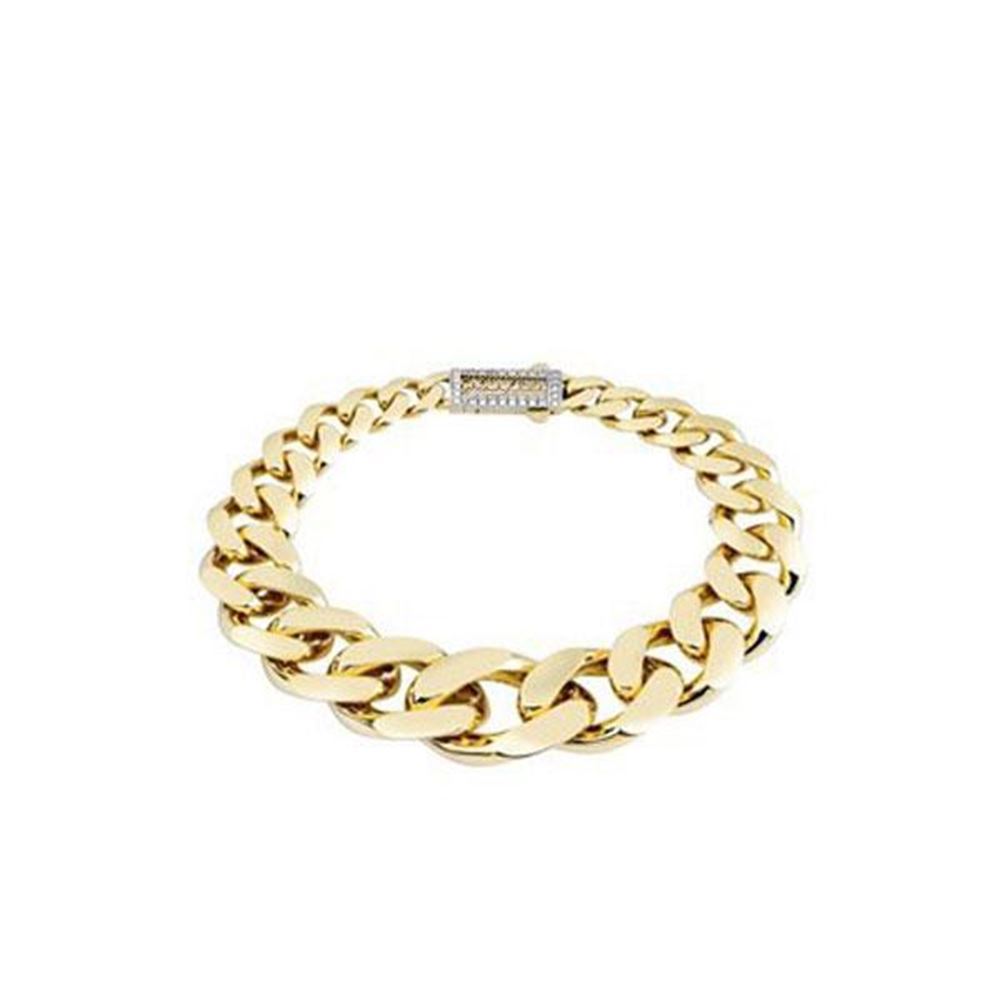 İtalyan Tasarım Taşlı Altın Bileklik