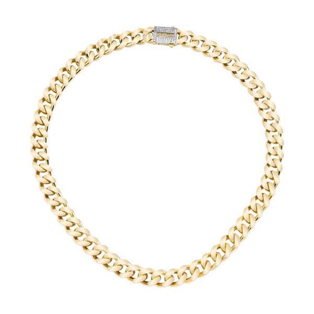 Oval Taşlı Tasarım Gurmet Zincir