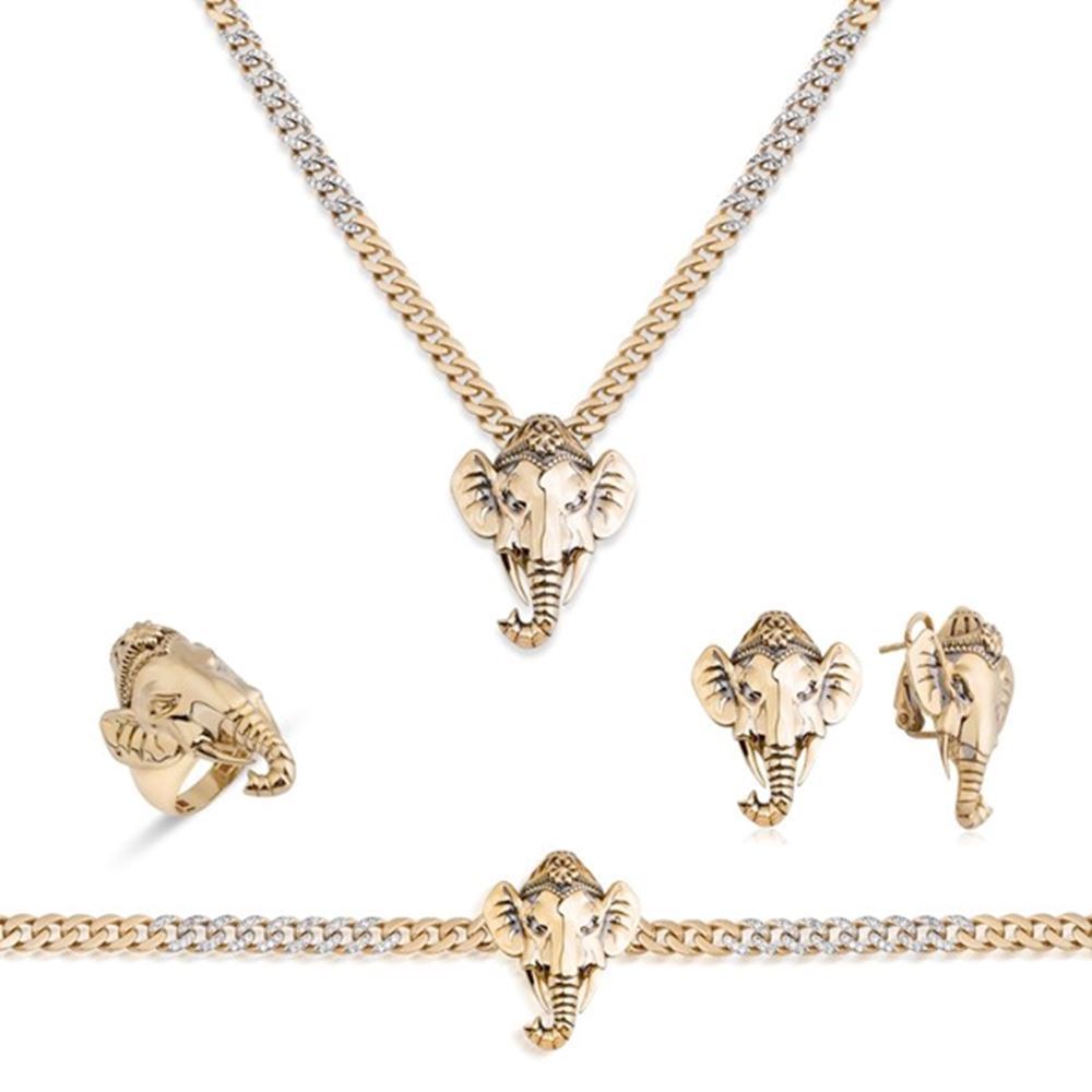 İtalyan Tasarım Taşlı Zincir