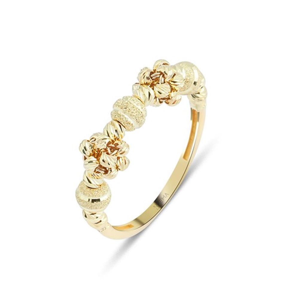 Örme Top Top Altın Yüzük