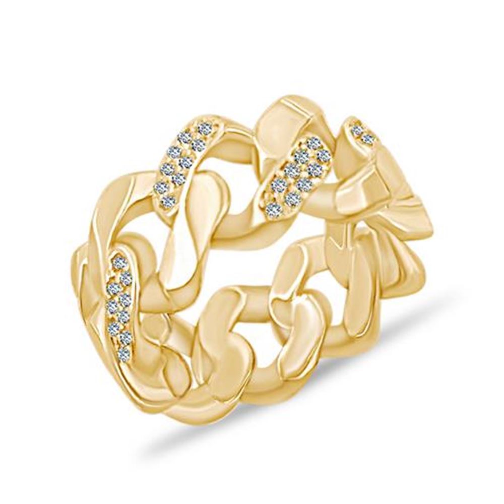 Klasik Taşlı Gurmet  Altın Yüzük