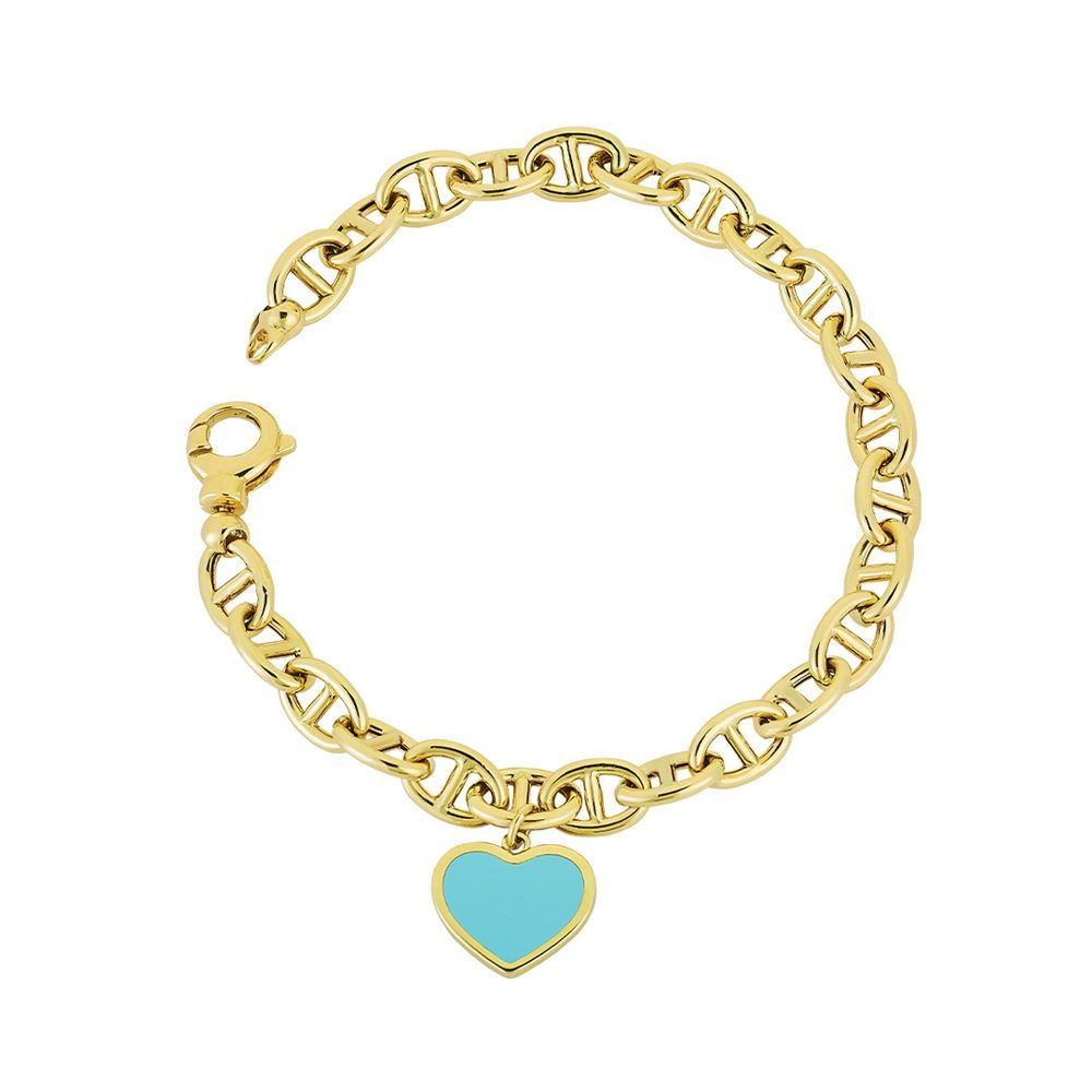 Altın Mavi Mineli Bileklik