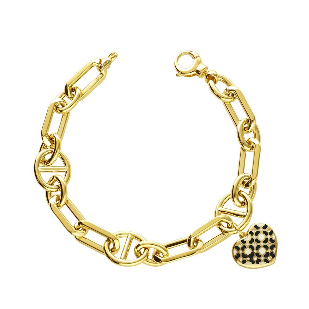 Siyah Mineli Kalpli Eterna Bileklik