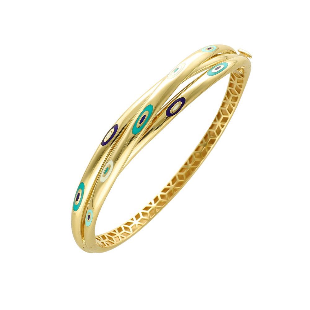 Sarı Altın Fortuna Kelepçe Bilezik