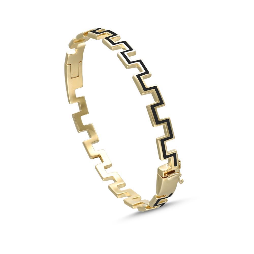 Minima Siyah Mineli Bilezik