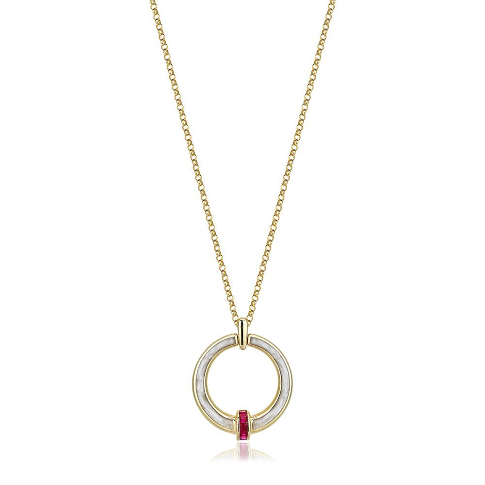 Sedef Mineli Minima Kolye