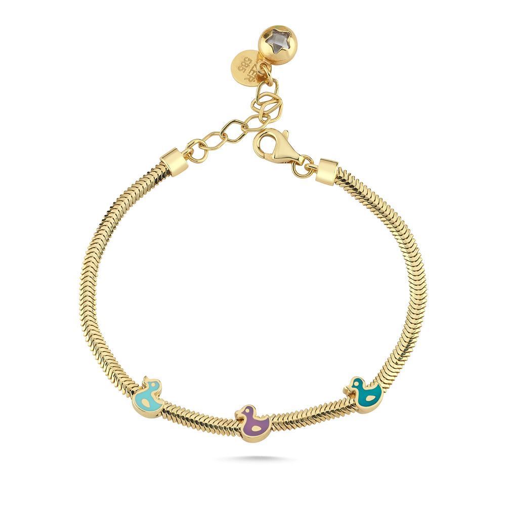 Üç Renk Ördek Balıksırtı Bileklik