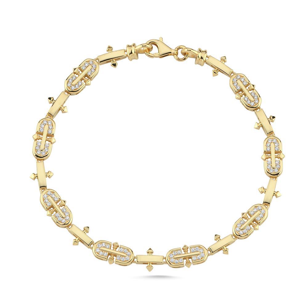 Şövalye Tasarım Taşlı Bileklik