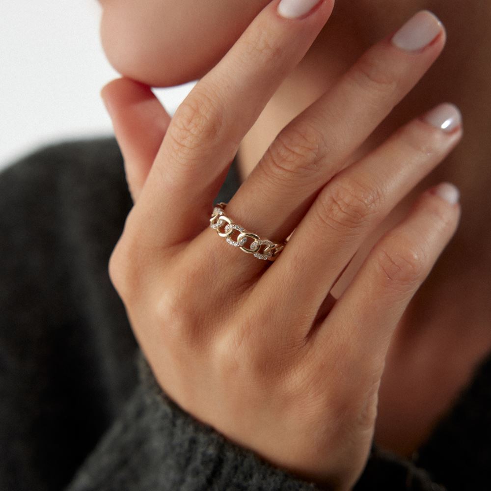 Burgu Taşlı Yüzük