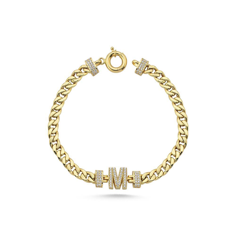 Gurmet Harfli Taşlı Bileklik