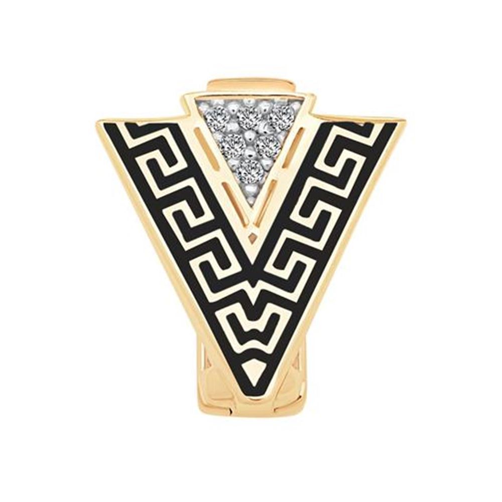 Siyah Greek 9Mm Bileklik Charm