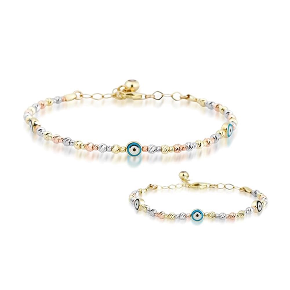 Anne Çocuk İkili Set Altın Bileklik