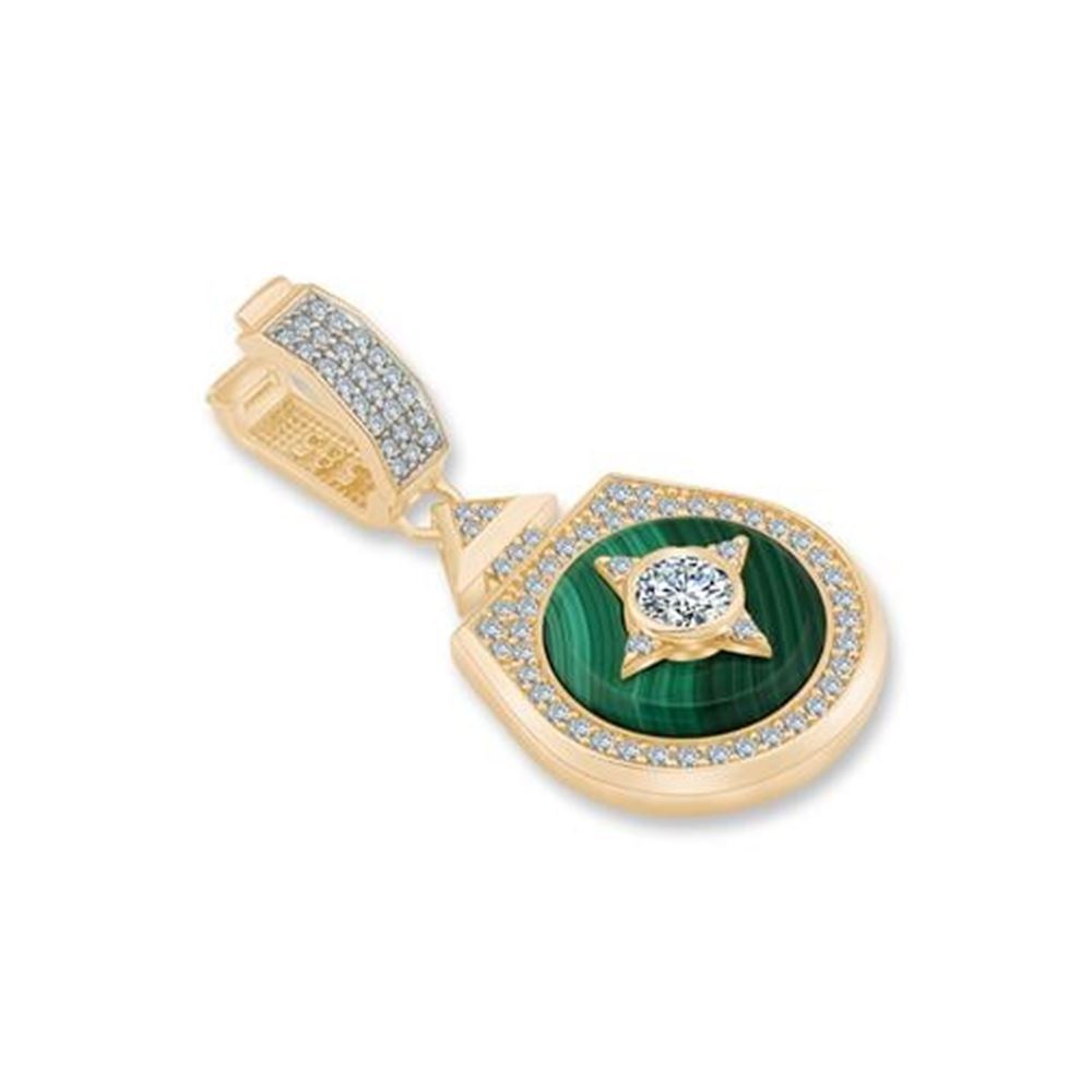Beş Taşlı Madalyon Charm