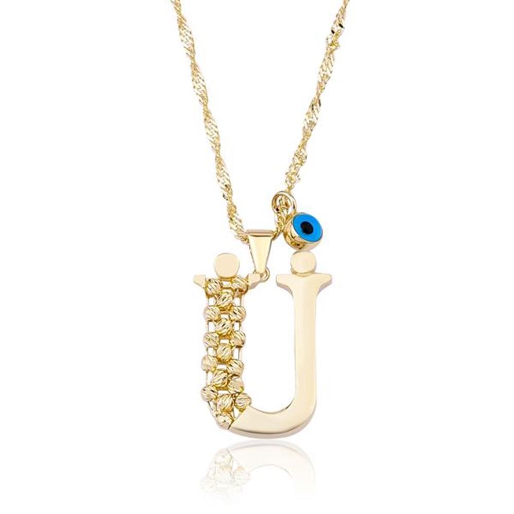 Ü Harf Altın Kolye