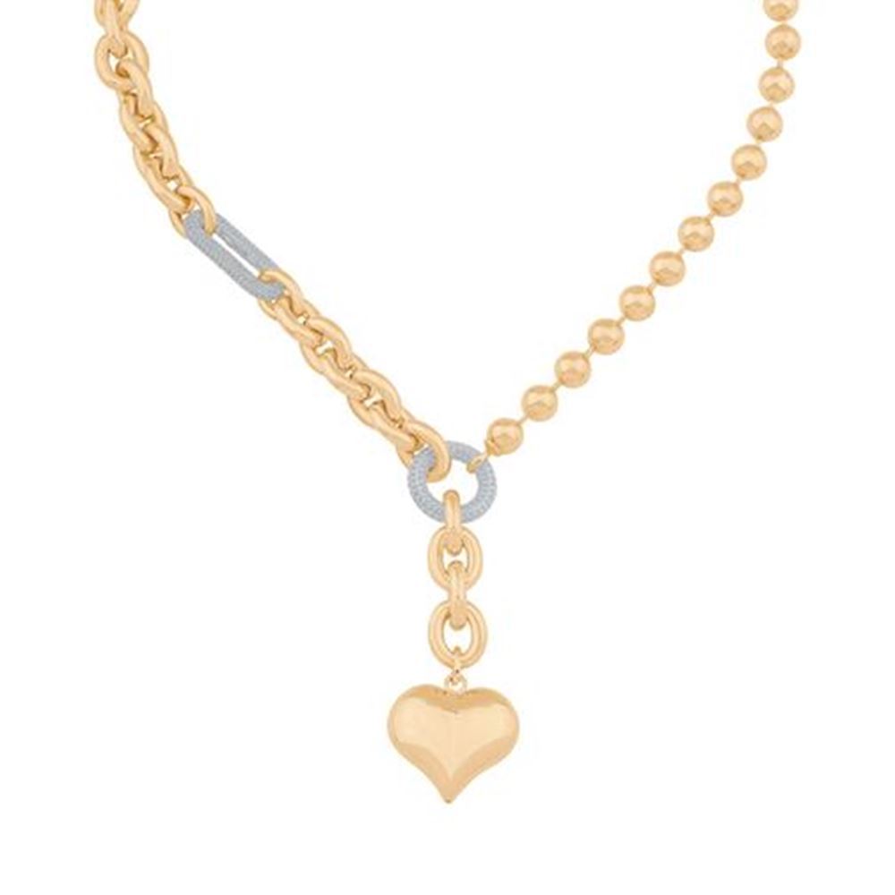 Asimetrik Zincir Kalp Kolye