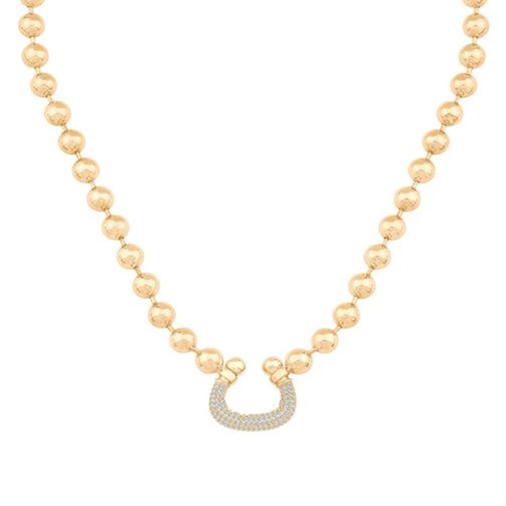 Top Zincirli U Form Kolye