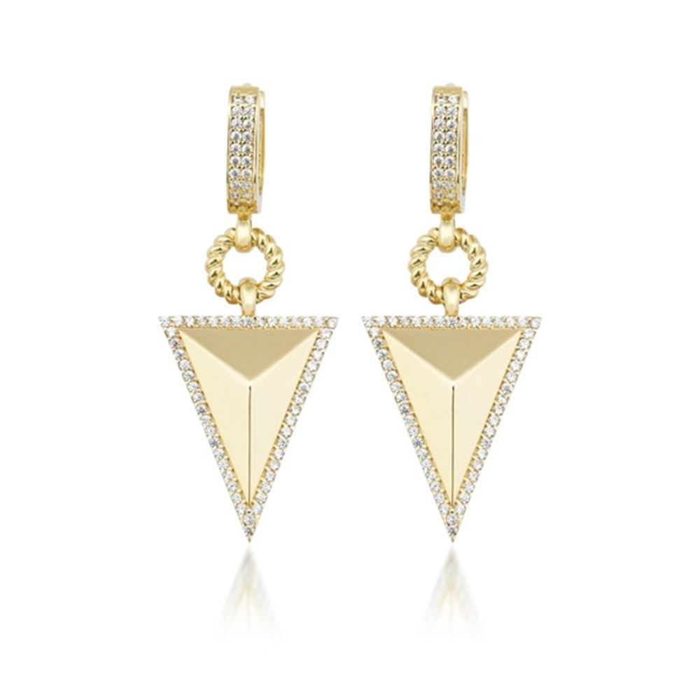 Taşlı Pramit Küpe