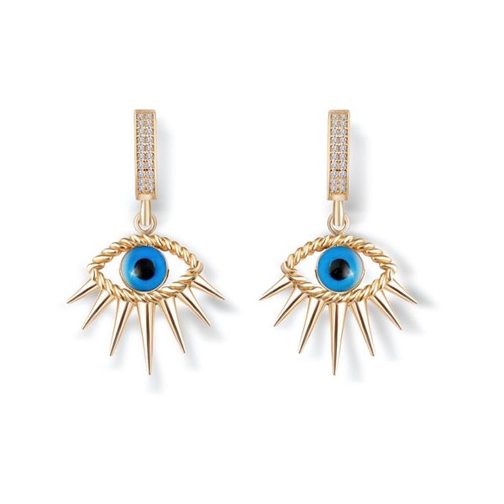 Göz Sallantılı Altın Küpe