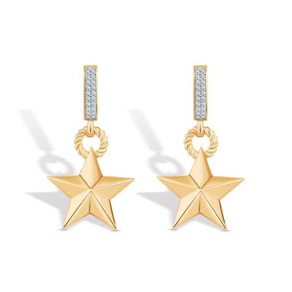 Yıldız Altın Küpe