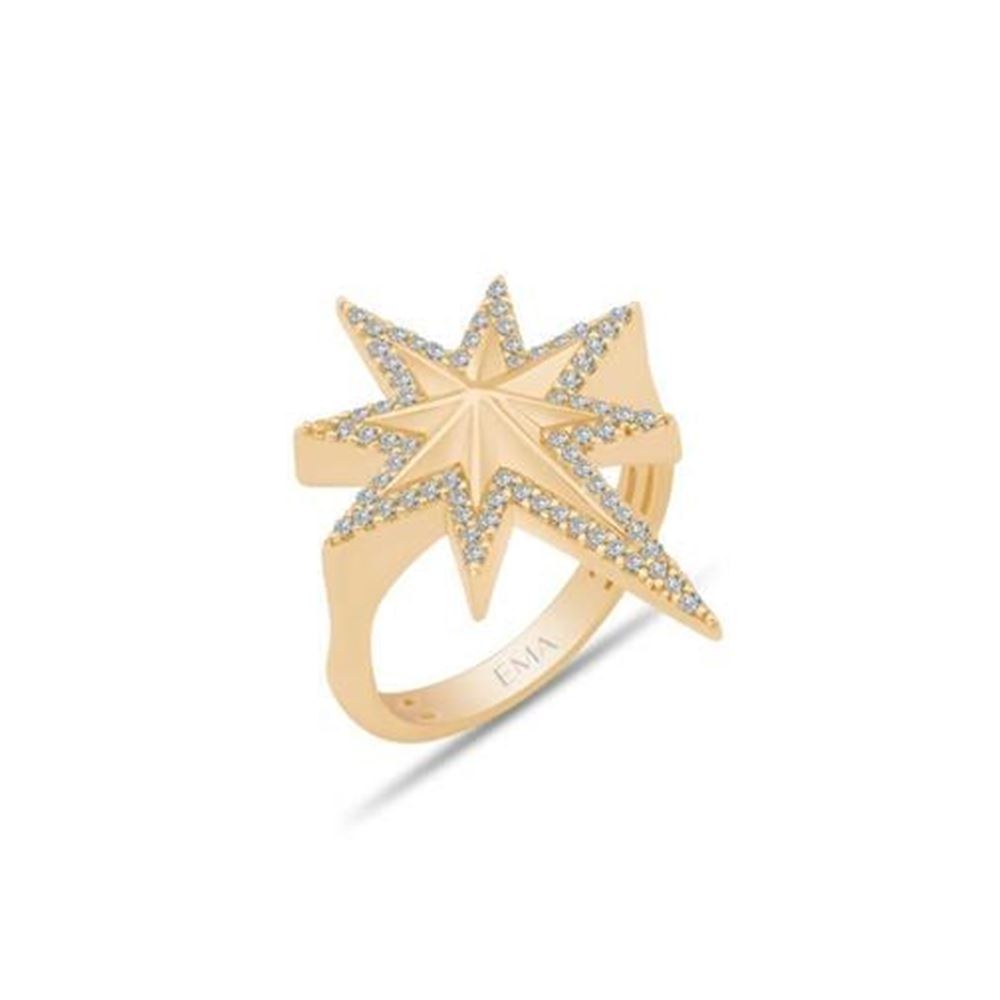 Kuzey Yıldızı Taşlı Yüzük