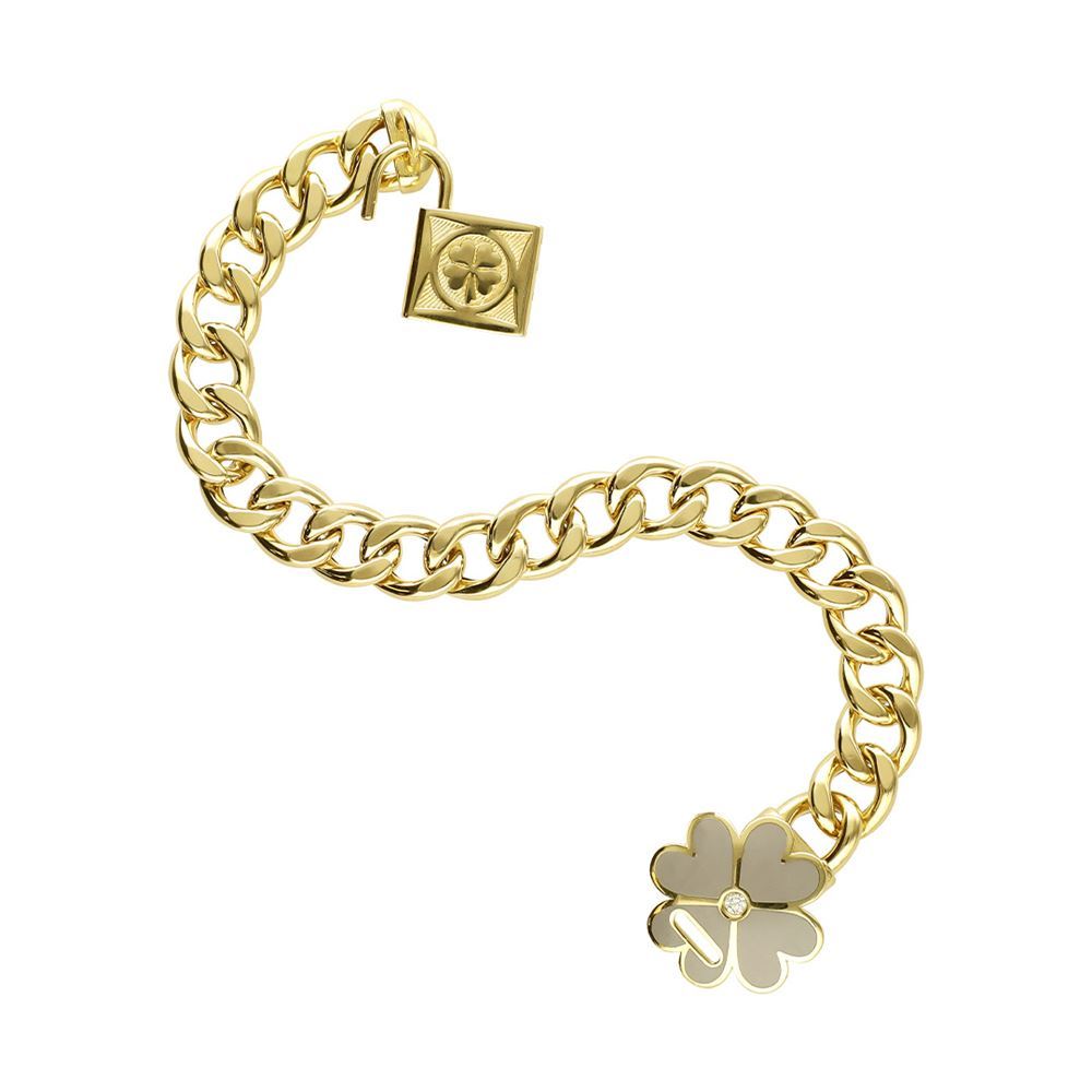 Grej Yonca Mineli Dilek Kilit Bileklik