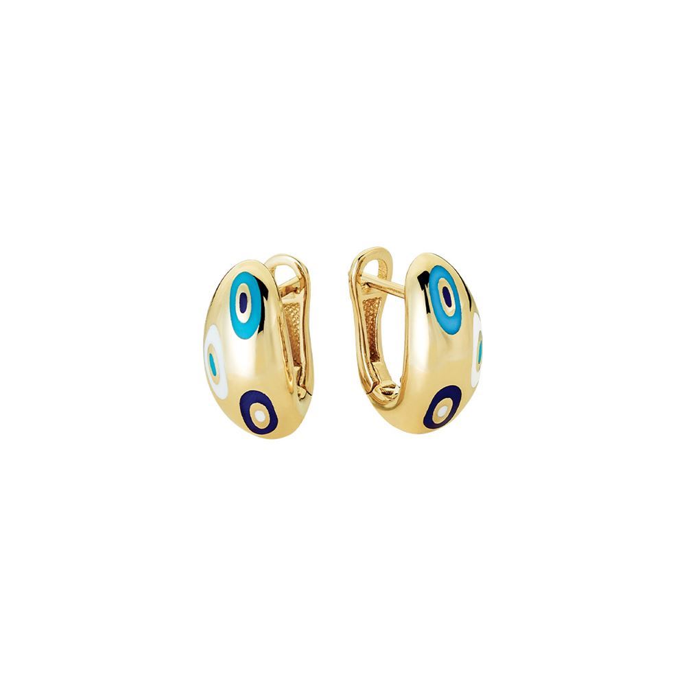 Fortuna Sarı Altın Küpe