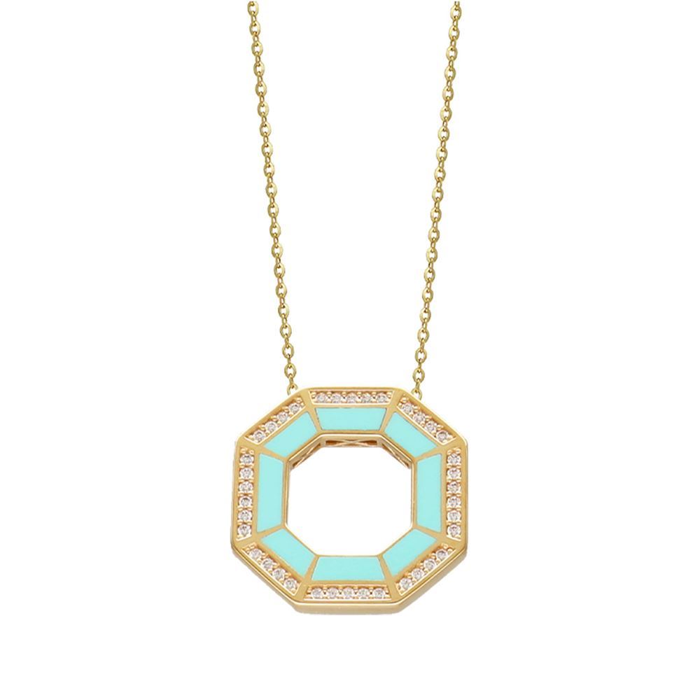 Minima Siyah Mineli Kolye