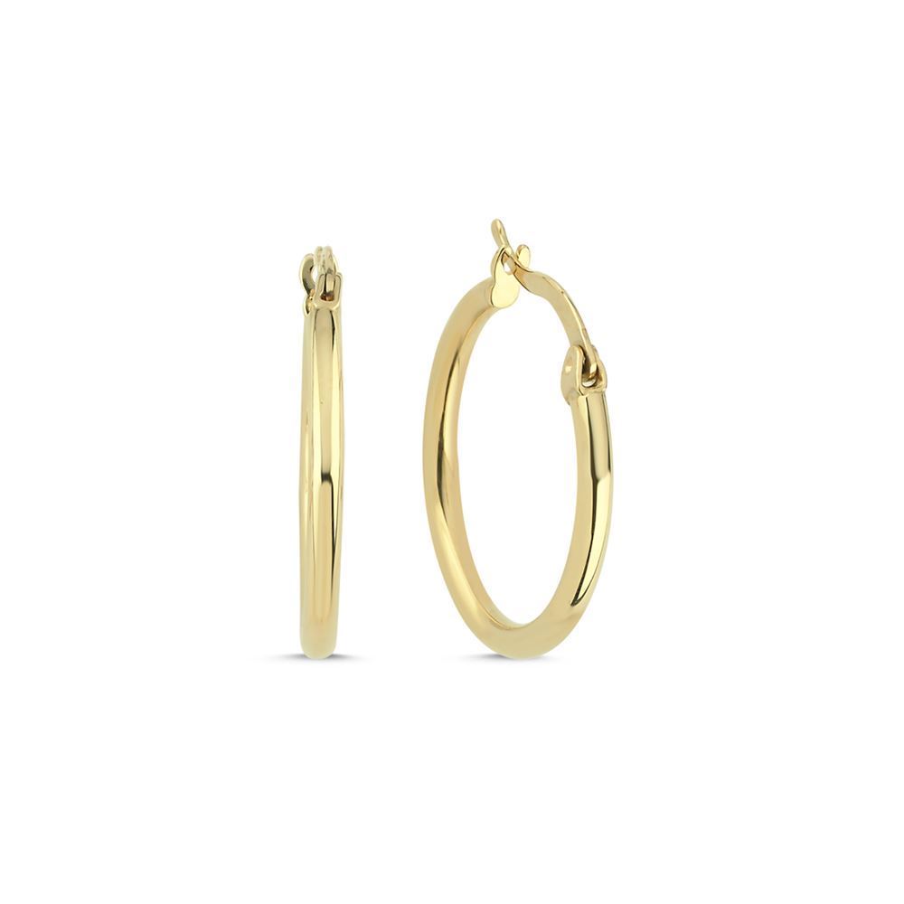 Sade Halka Orta Boy Küpe(2*2 Cm 0,2 Mm)